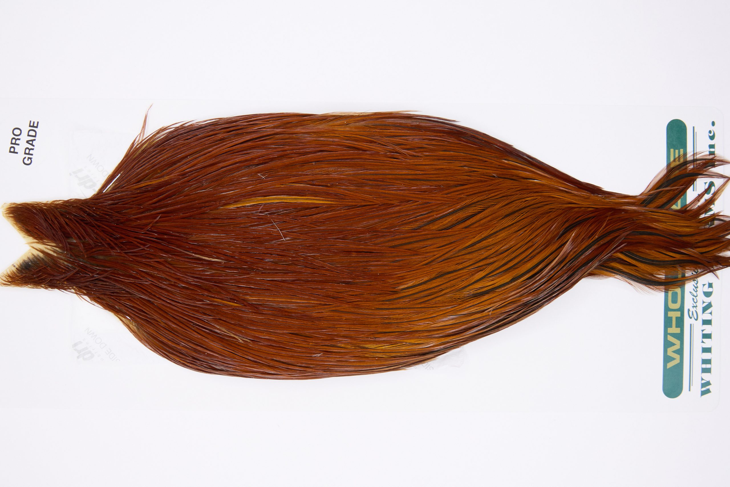 11824 Hebert Dry Fly Hackle Pro Grade Rooster Cape Medium Brown Ties Size 6-20