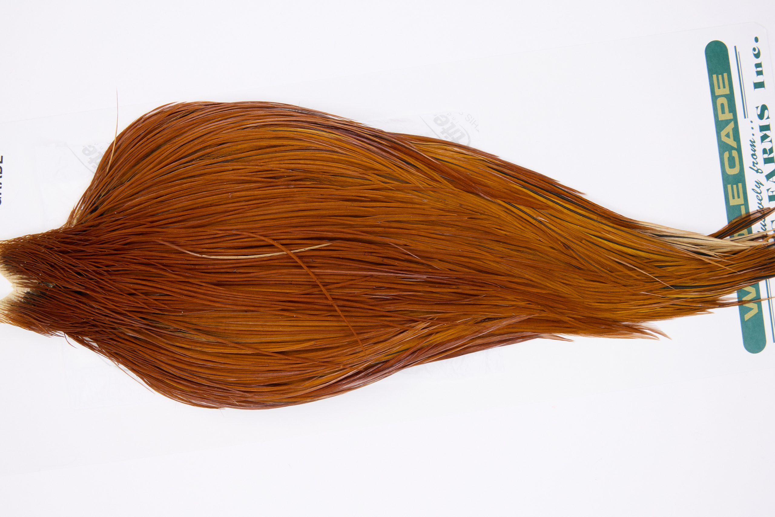 11825 Hebert Dry Fly Hackle Pro Grade Rooster Cape Medium Brown Ties Size 8-22