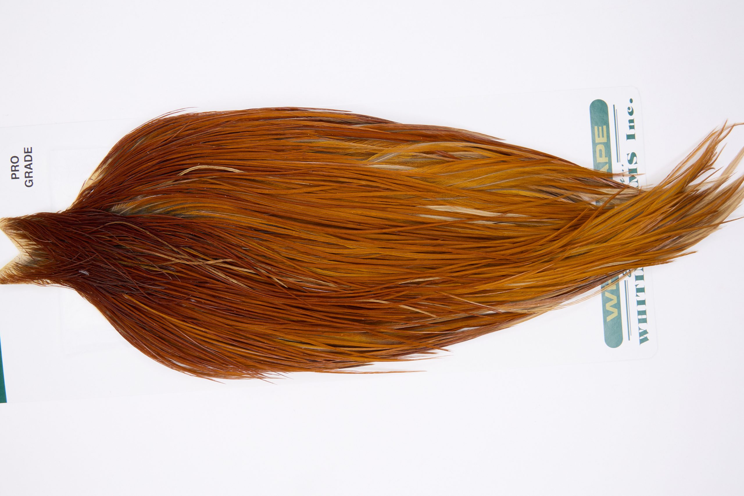 11828 Hebert Dry Fly Hackle Pro Grade Rooster Cape Medium Brown Ties Size 10-22