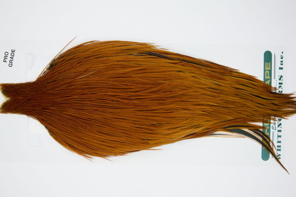 11849 Hebert Dry Fly Hackle Pro Grade Rooster Cape Light Brown Ties Size 8-22