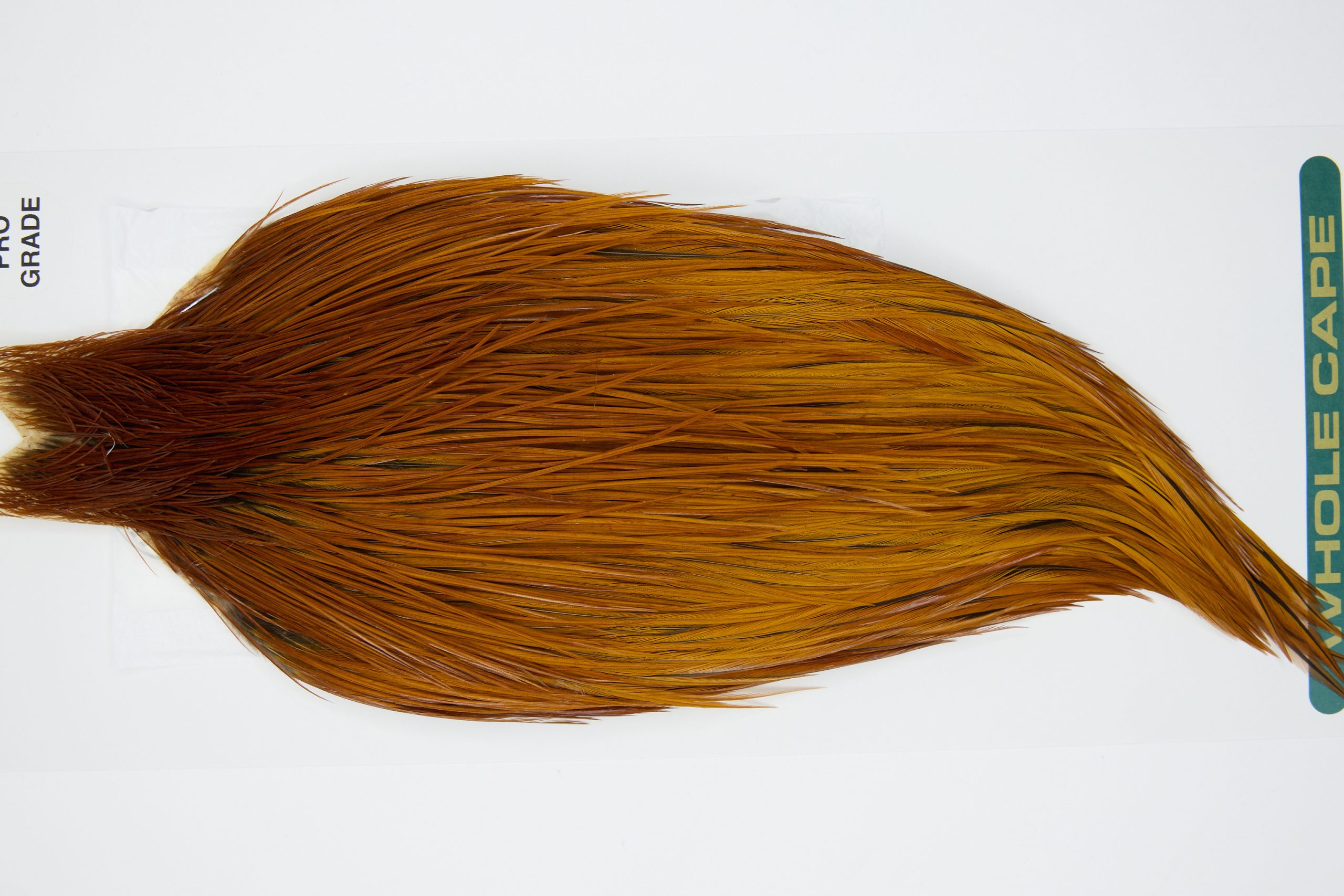 11850 Hebert Dry Fly Hackle Pro Grade Rooster Cape Light Brown Ties Size 10-22