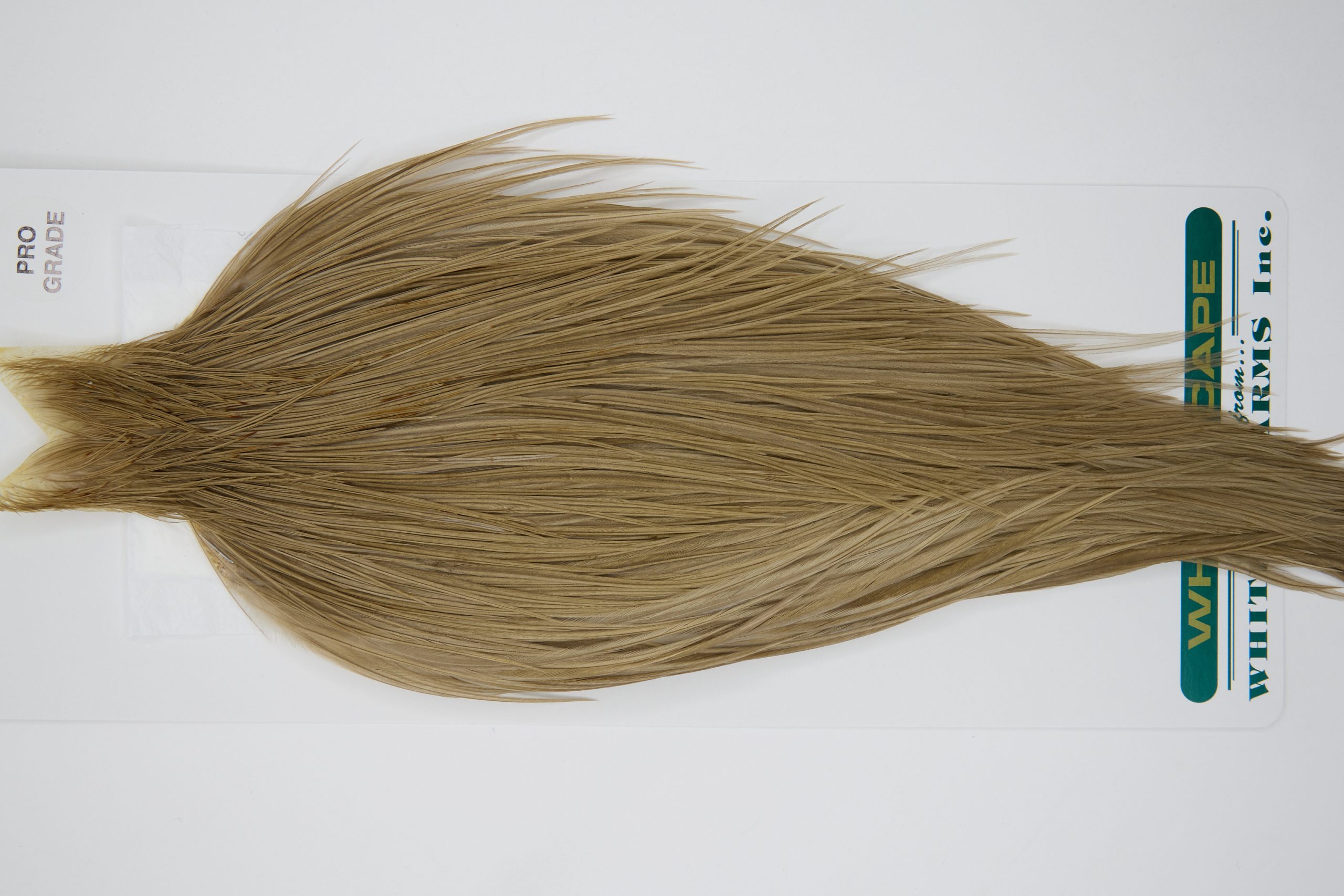 11859 Hebert Dry Fly Hackle Pro Grade Rooster Cape Medium Brown Dun Ties Size 10-22