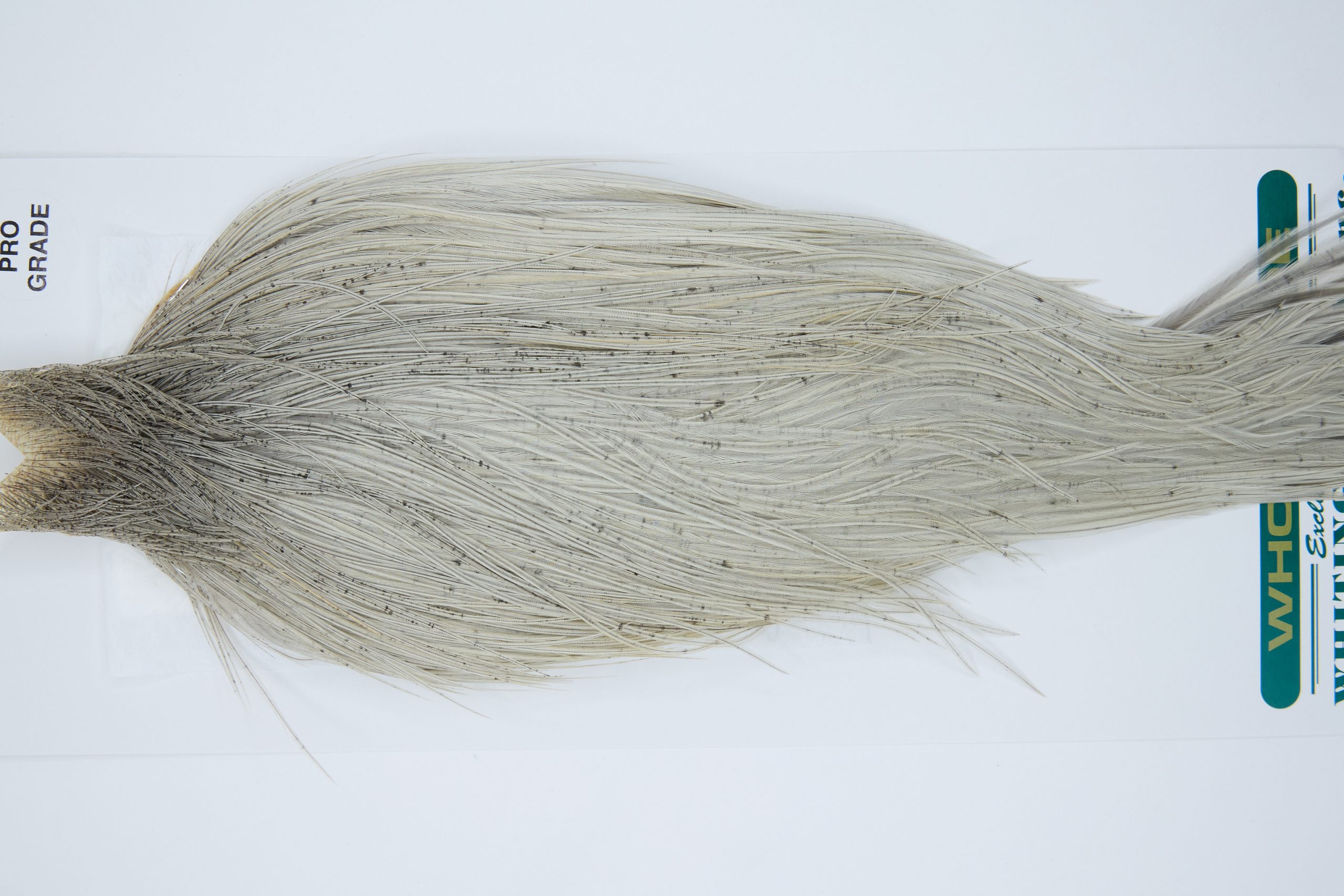 11865 Hebert Dry Fly Hackle Pro Grade Rooster Cape Light Grey Dun Ties Size 8-22