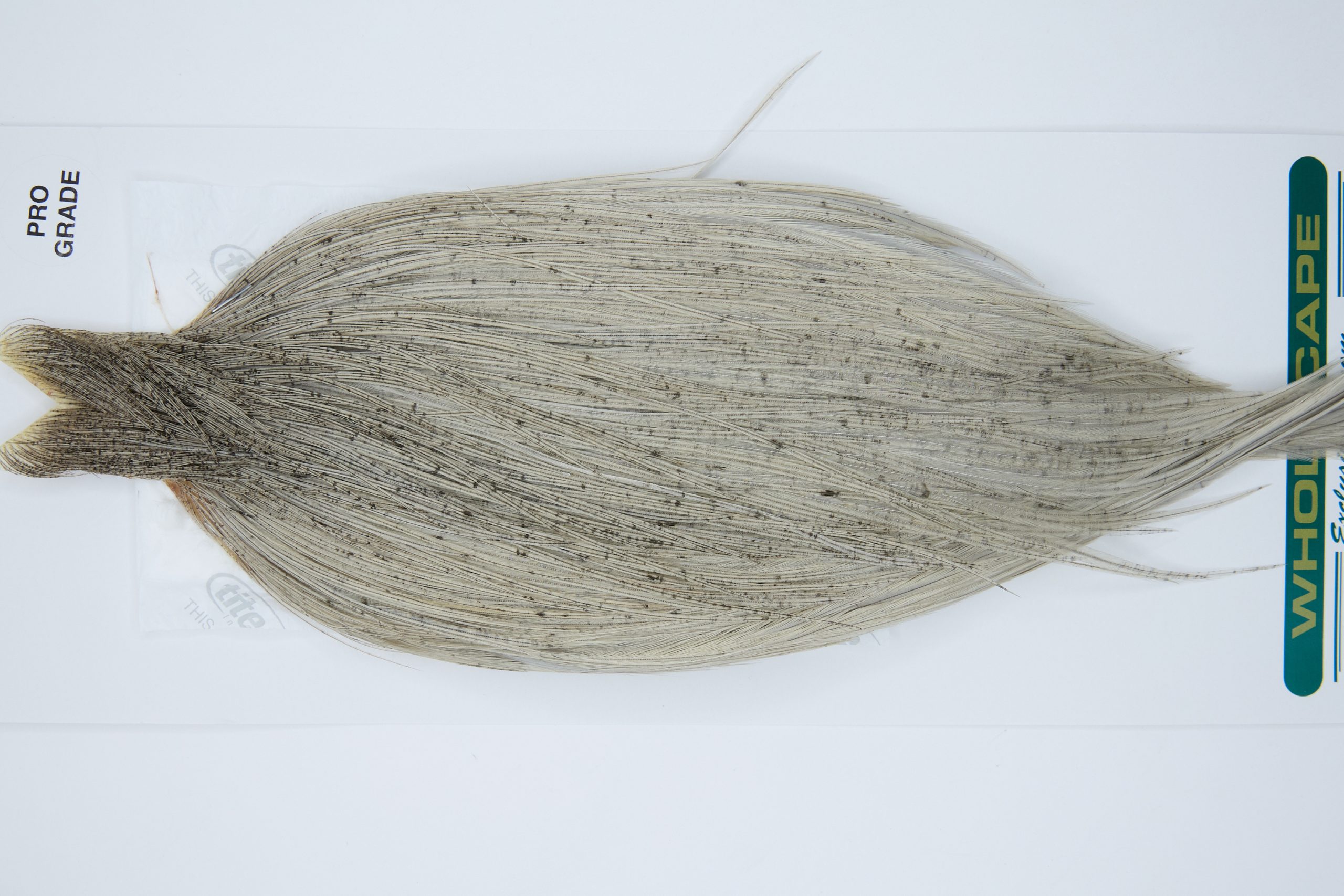 11867 Hebert Dry Fly Hackle Pro Grade Rooster Cape Light Grey Dun Ties Size 10-22