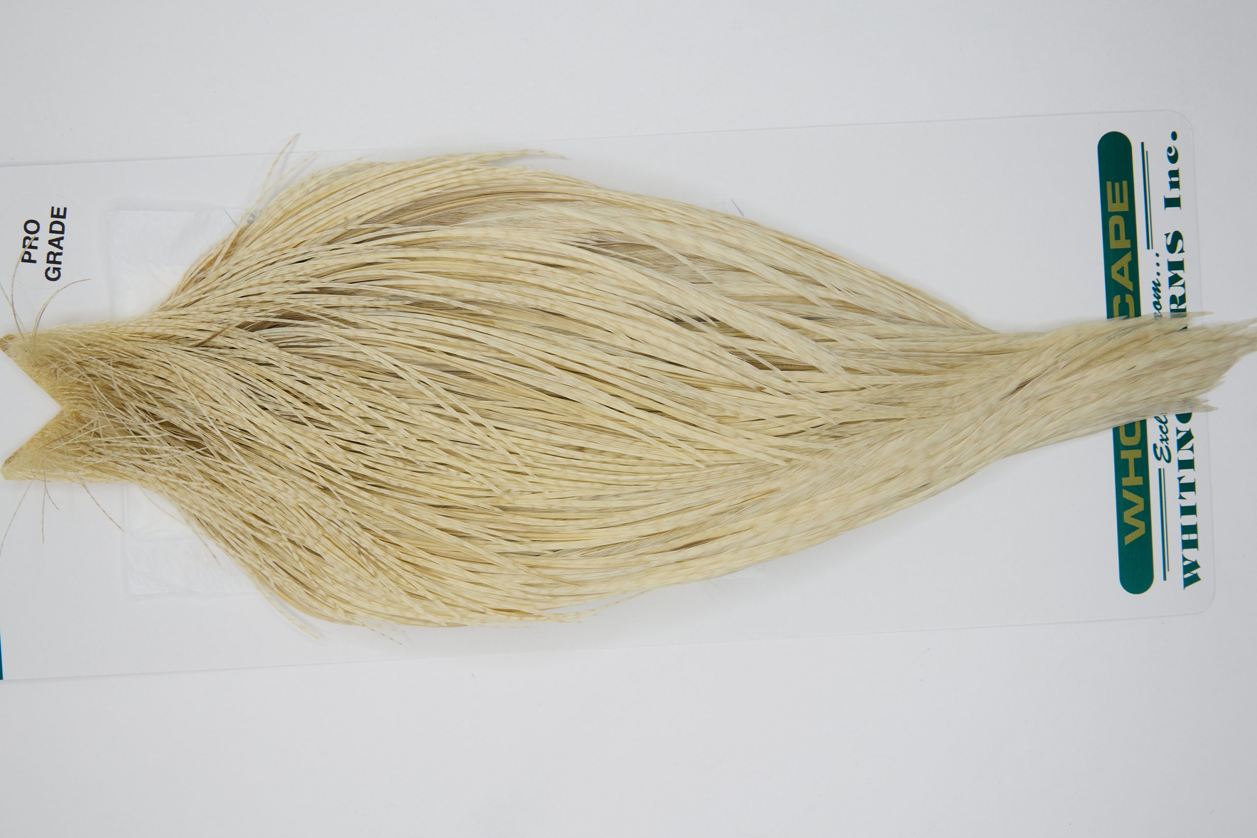 11896 Hebert Dry Fly Hackle Pro Grade Rooster Cape Pale Watery Dun Ties Size 8-20