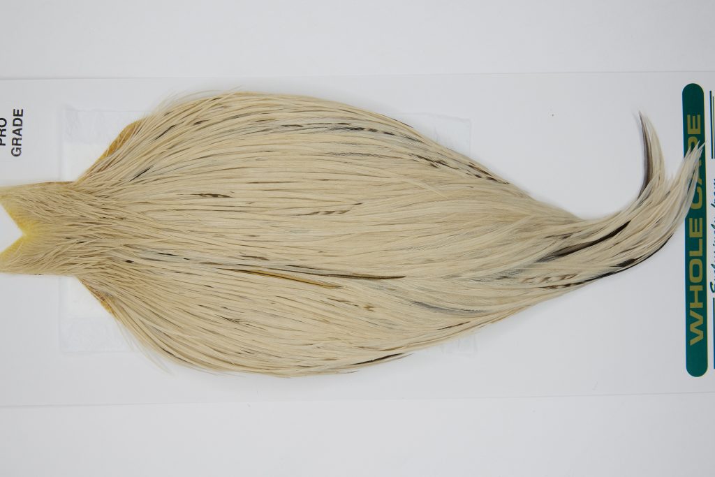 11906 Hebert Dry Fly Hackle Pro Grade Rooster Cape Pale Watery Dun Ties Size 10-22