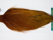 11916 Hebert Dry Fly Hackle Silver Grade Rooster Cape Light Brown Ties Size 10-24