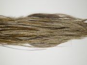11947 Hebert Dry Fly Hackle Gold Grade Rooster Saddle Dun Grizzly Ties Size 12-14