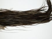 11968 Hebert Dry Fly Hackle Gold Grade Rooster Saddle Dark Grey Dun Ties Size 12-16