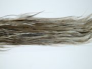 11986 Hebert Dry Fly Hackle Silver Grade Rooster Saddle Medium Grey Dun Ties Size 14-16