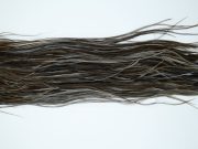 11990 Hebert Dry Fly Hackle Silver Grade Rooster Saddle Dark Grey Dun Ties Size 12-16