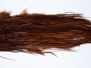 12011 Hebert Dry Fly Hackle Silver Grade Rooster Saddle Coachman Brown Ties Size 12-16