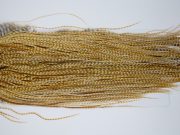 12020 Hebert Dry Fly Hackle Silver Grade Rooster Saddle Medium Barred Ginger Ties Size 14-18