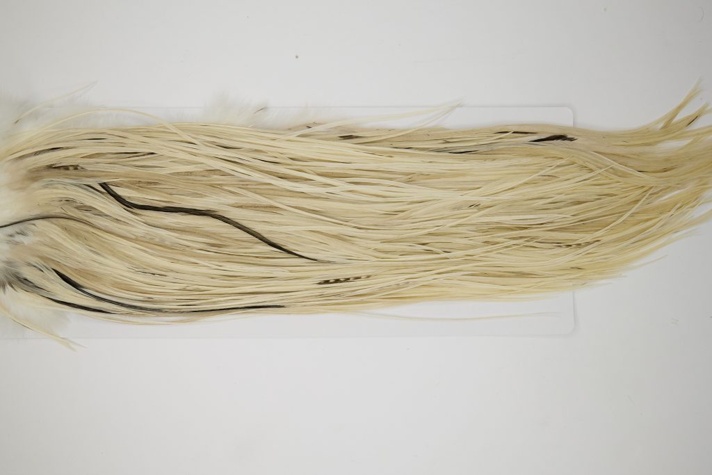 12029 Hebert Dry Fly Hackle Silver Grade Rooster Saddle Unique Variant Ties Size 10-14