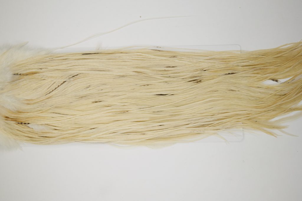 12030 Hebert Dry Fly Hackle Silver Grade Rooster Saddle Unique Variant Ties Size 12-16