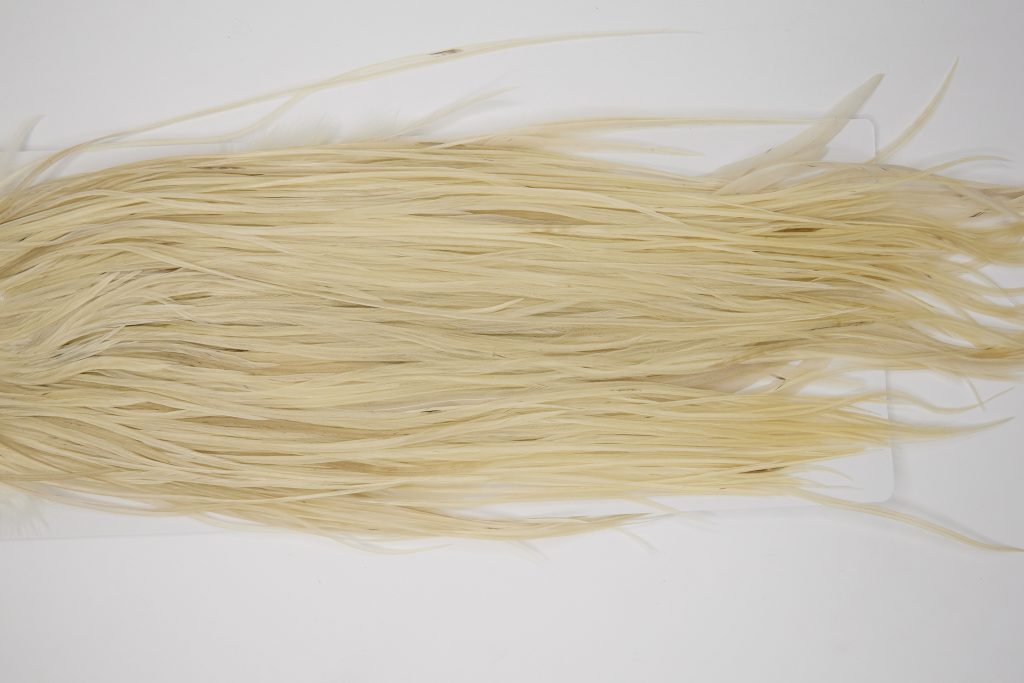 12057 Hebert Dry Fly Hackle Bronze Grade Rooster Saddle Pale Watery Dun Ties Size 10-14