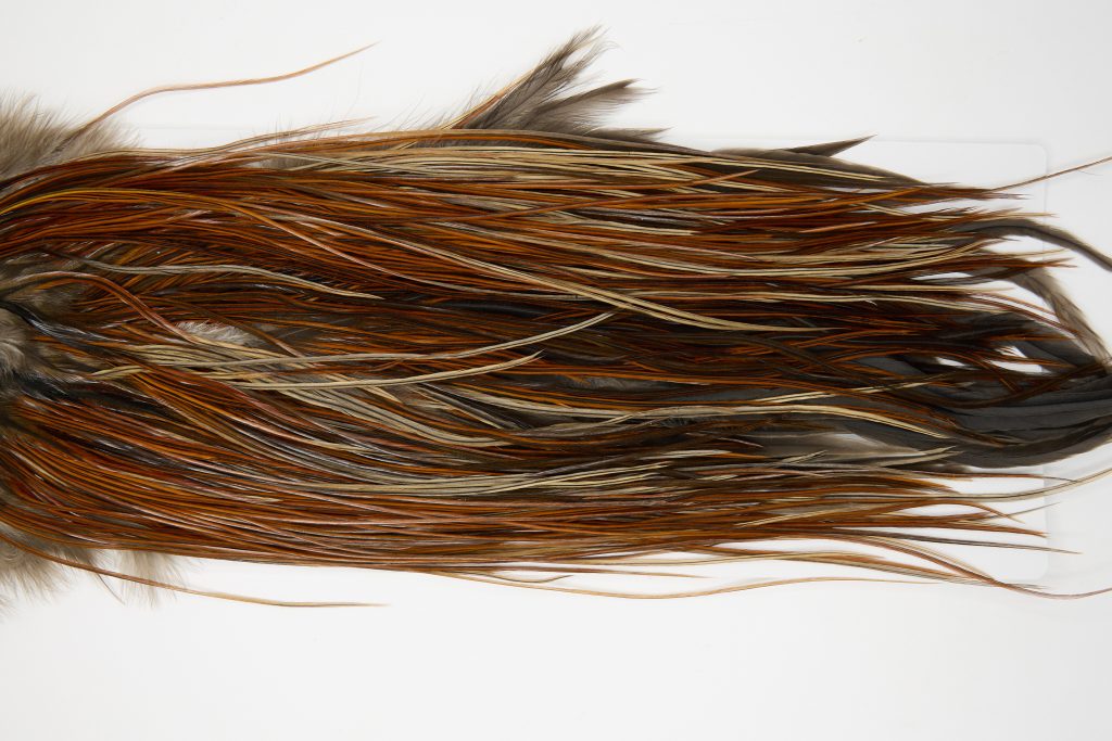 12075 Hebert Dry Fly Hackle Pro Grade Rooster Saddle Furnace Ties Size 14-18