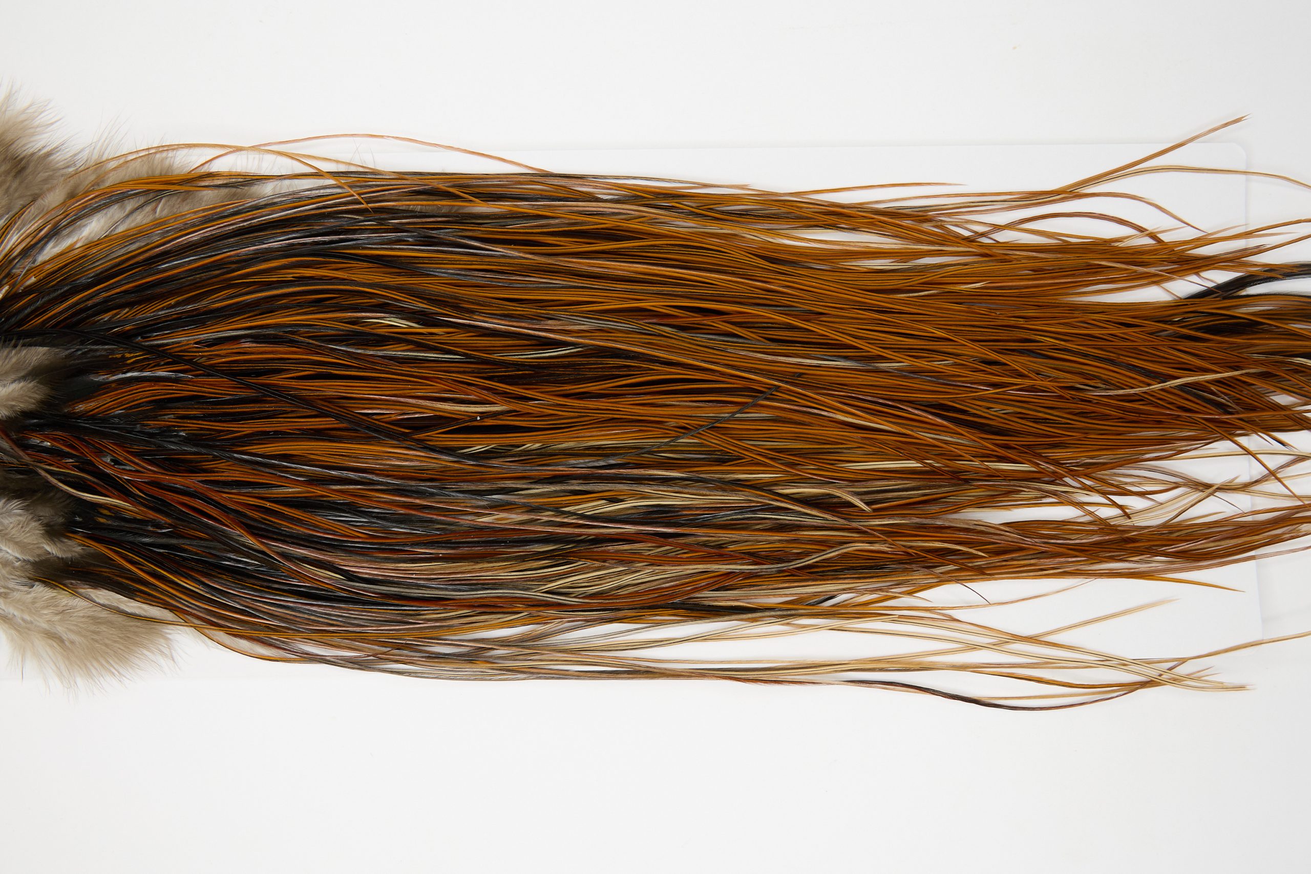 12076 Hebert Dry Fly Hackle Pro Grade Rooster Saddle Furnace Ties Size 14-20