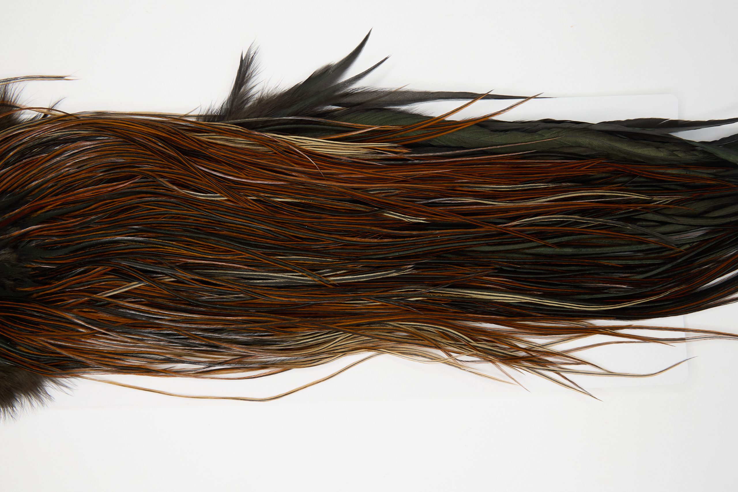 12078 Hebert Dry Fly Hackle Pro Grade Rooster Saddle Furnace Ties Size 16-18