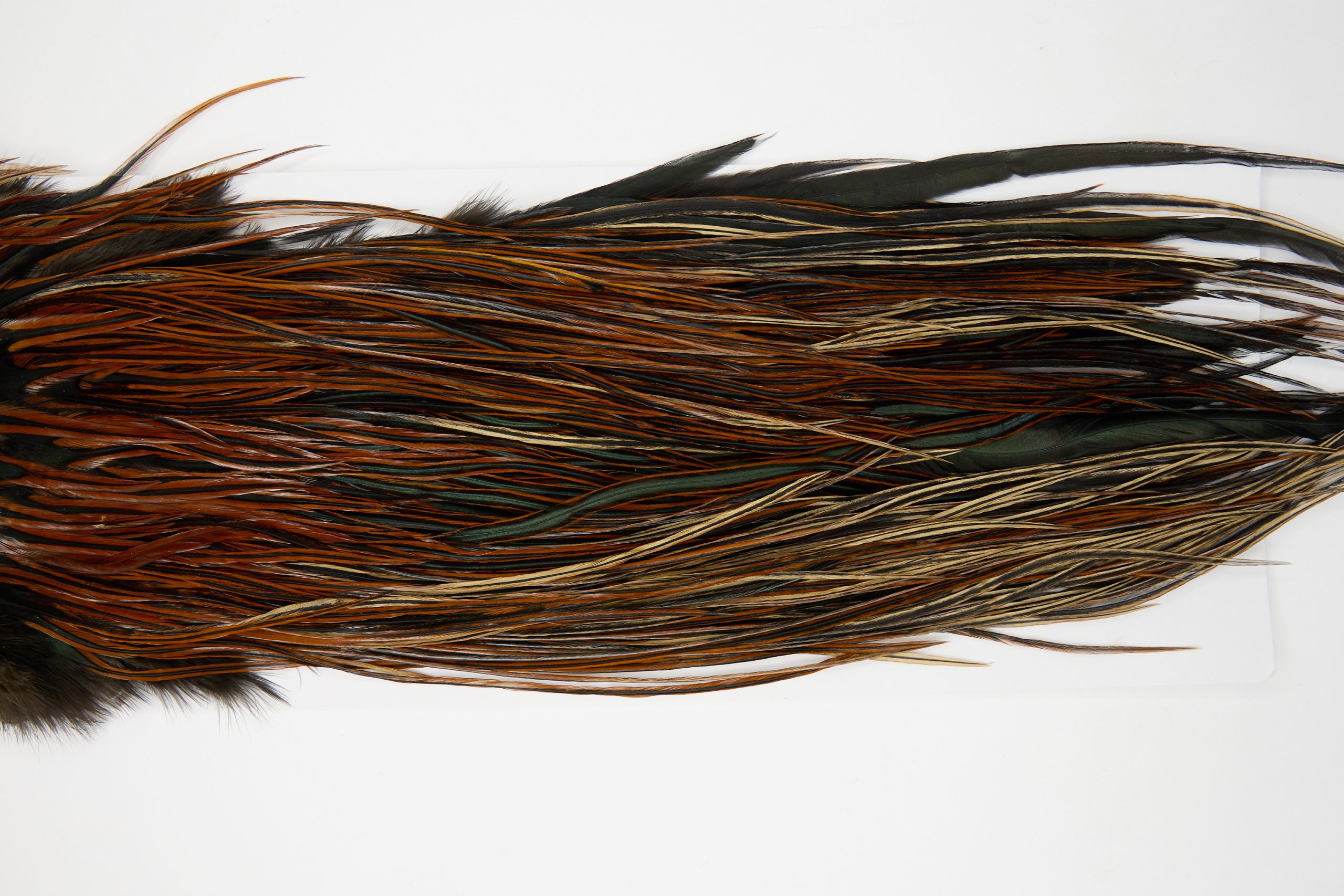 12080 Hebert Dry Fly Hackle Pro Grade Rooster Saddle Furnace Ties Size 12-14