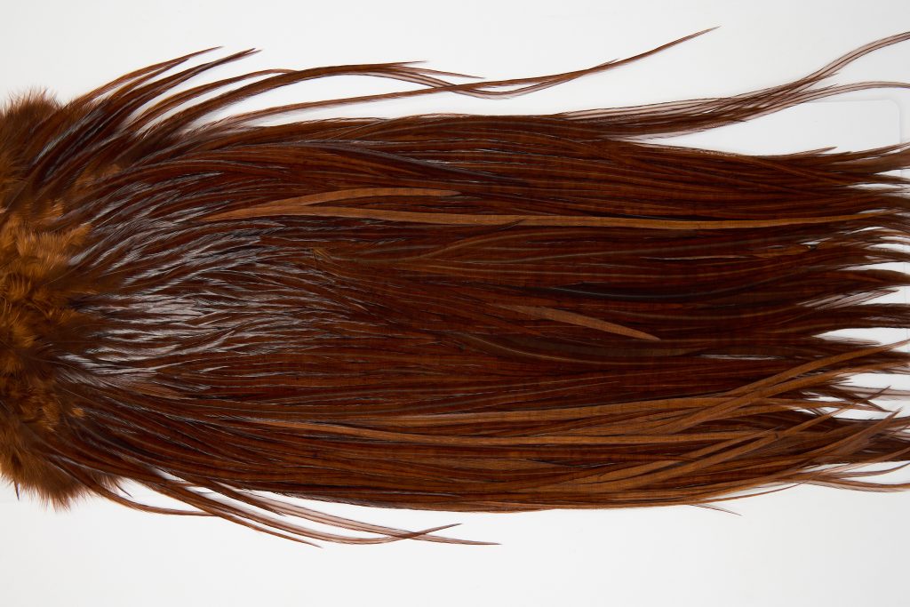 12084 Hebert Dry Fly Hackle Pro Grade Rooster Saddle Coachman Brown Ties Size 12-14