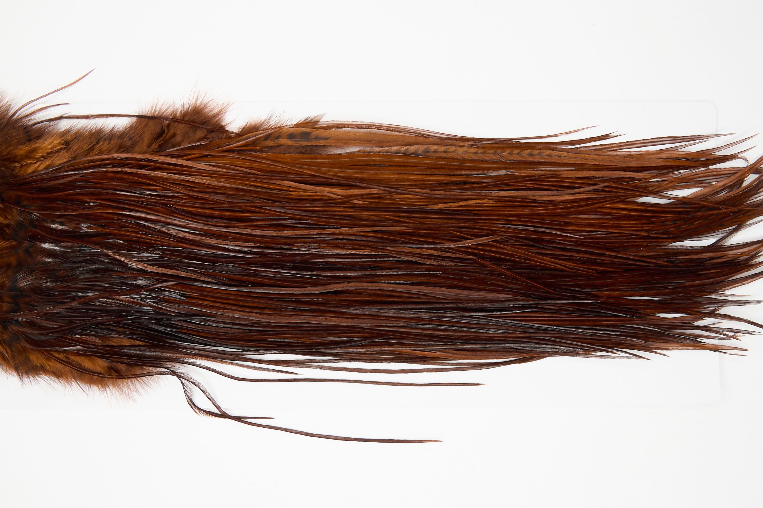 12087 Hebert Dry Fly Hackle Pro Grade Rooster Saddle Coachman Brown Ties Size 12-16