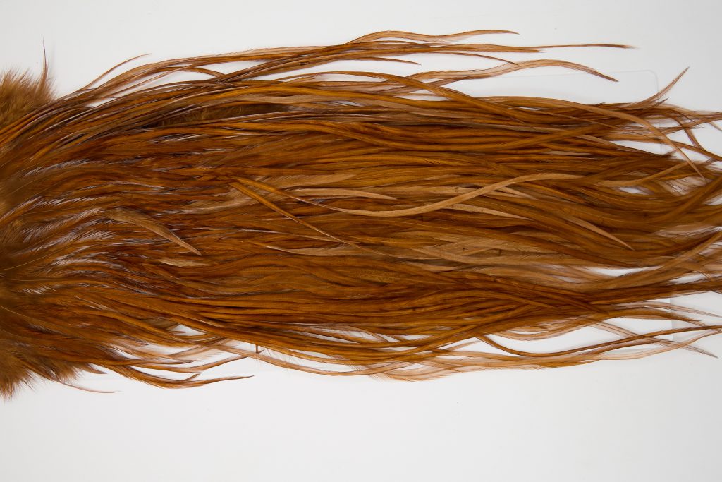 12097 Hebert Dry Fly Hackle Pro Grade Rooster Saddle Coachman Brown Ties Size 10-16