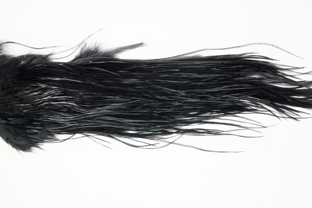 12116 Hebert Dry Fly Hackle Pro Grade Rooster Saddle Black Ties Size 12-16