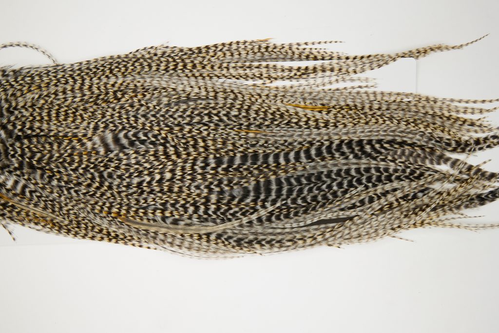 12122 Hebert Dry Fly Hackle Pro Grade Rooster Saddle Grizzly Variant Ties Size 12-16