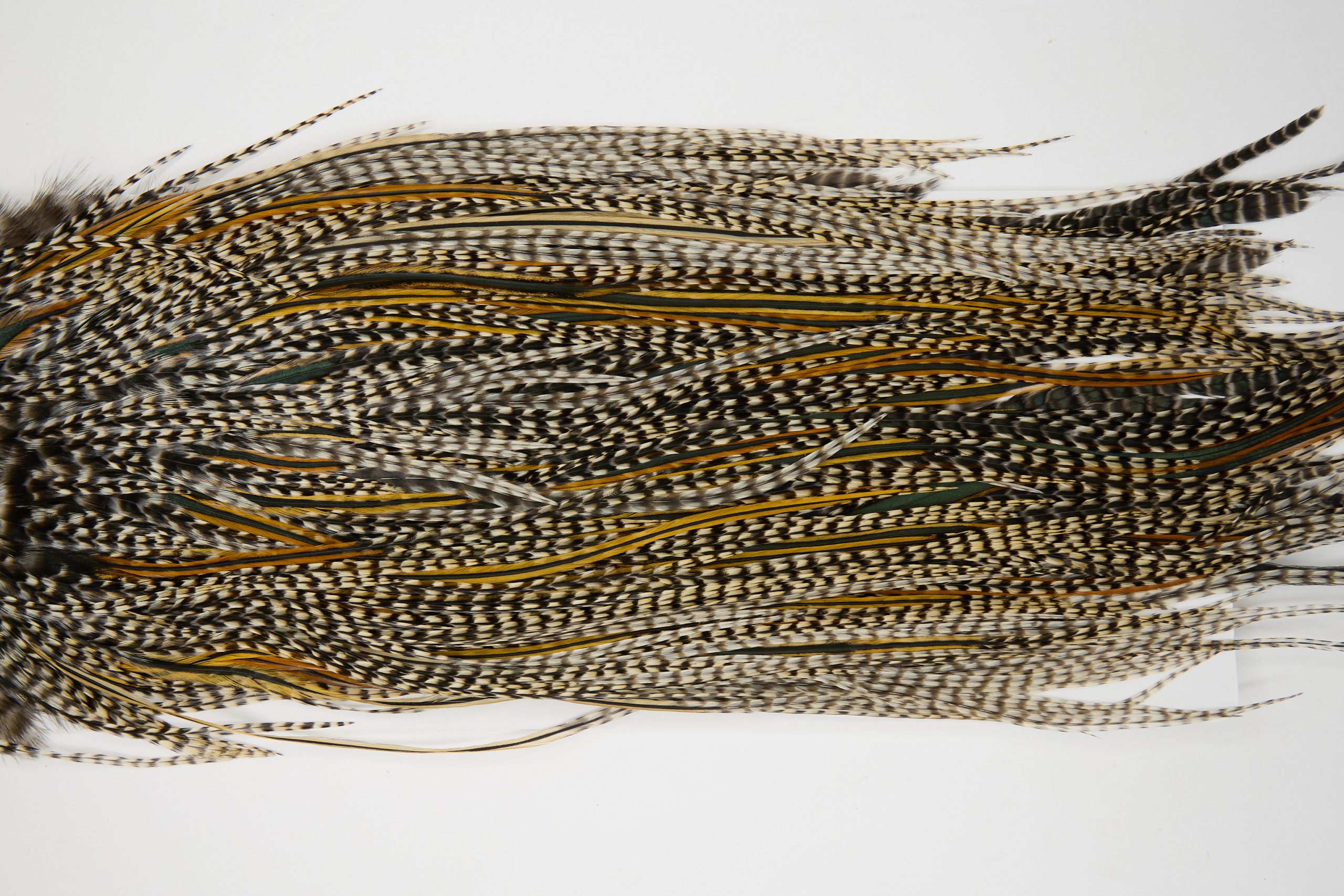 12126 Hebert Dry Fly Hackle Pro Grade Rooster Saddle Grizzly Variant Ties Size 12-16