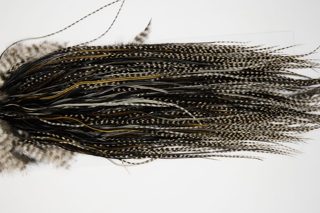 12129 Hebert Dry Fly Hackle Pro Grade Rooster Saddle Grizzly Variant Ties Size 14-18