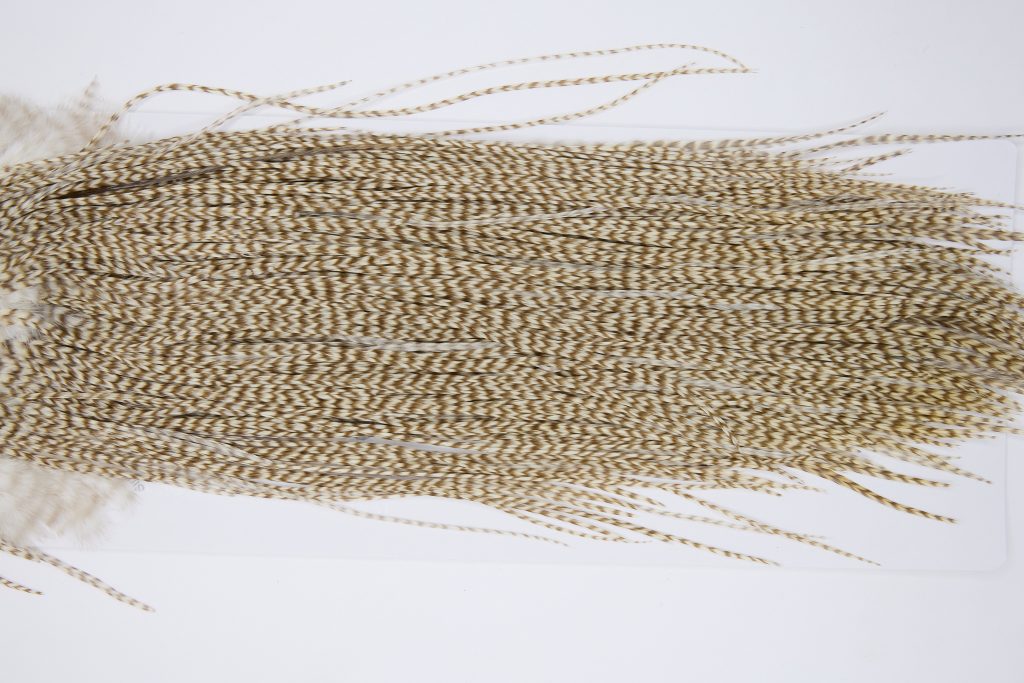 12142 Hebert Dry Fly Hackle Pro Grade Rooster Saddle Grizzly Variant Ties Size 14-18