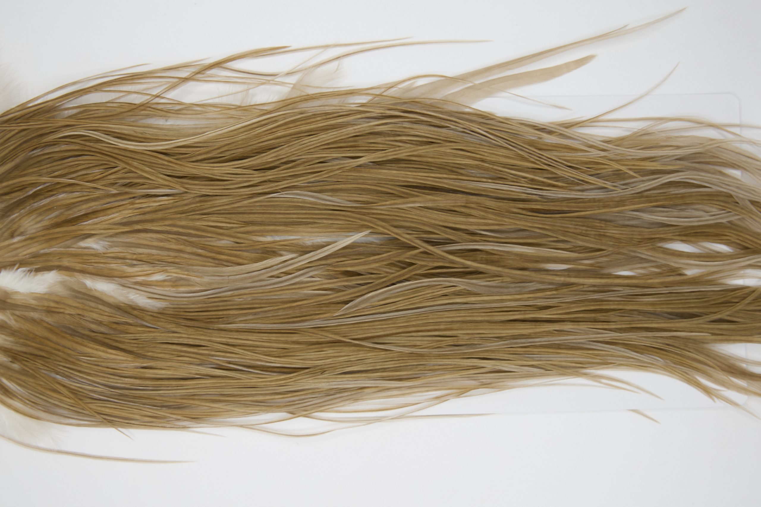 12172 Hebert Dry Fly Hackle Pro Grade Rooster Saddle Medium Brown Dun Ties Size 14-18