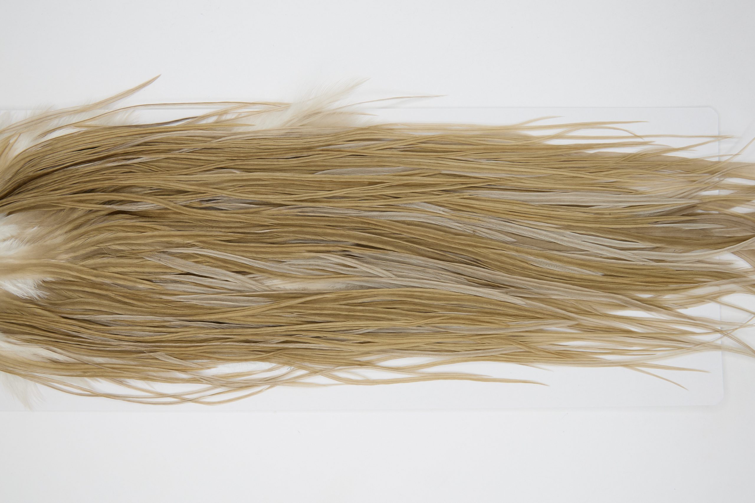 12177 Hebert Dry Fly Hackle Pro Grade Rooster Saddle Medium Brown Dun Ties Size 14-16