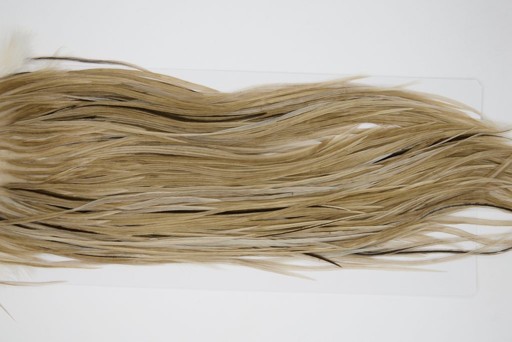 12180 Hebert Dry Fly Hackle Pro Grade Rooster Saddle Medium Brown Dun Ties Size 12-14