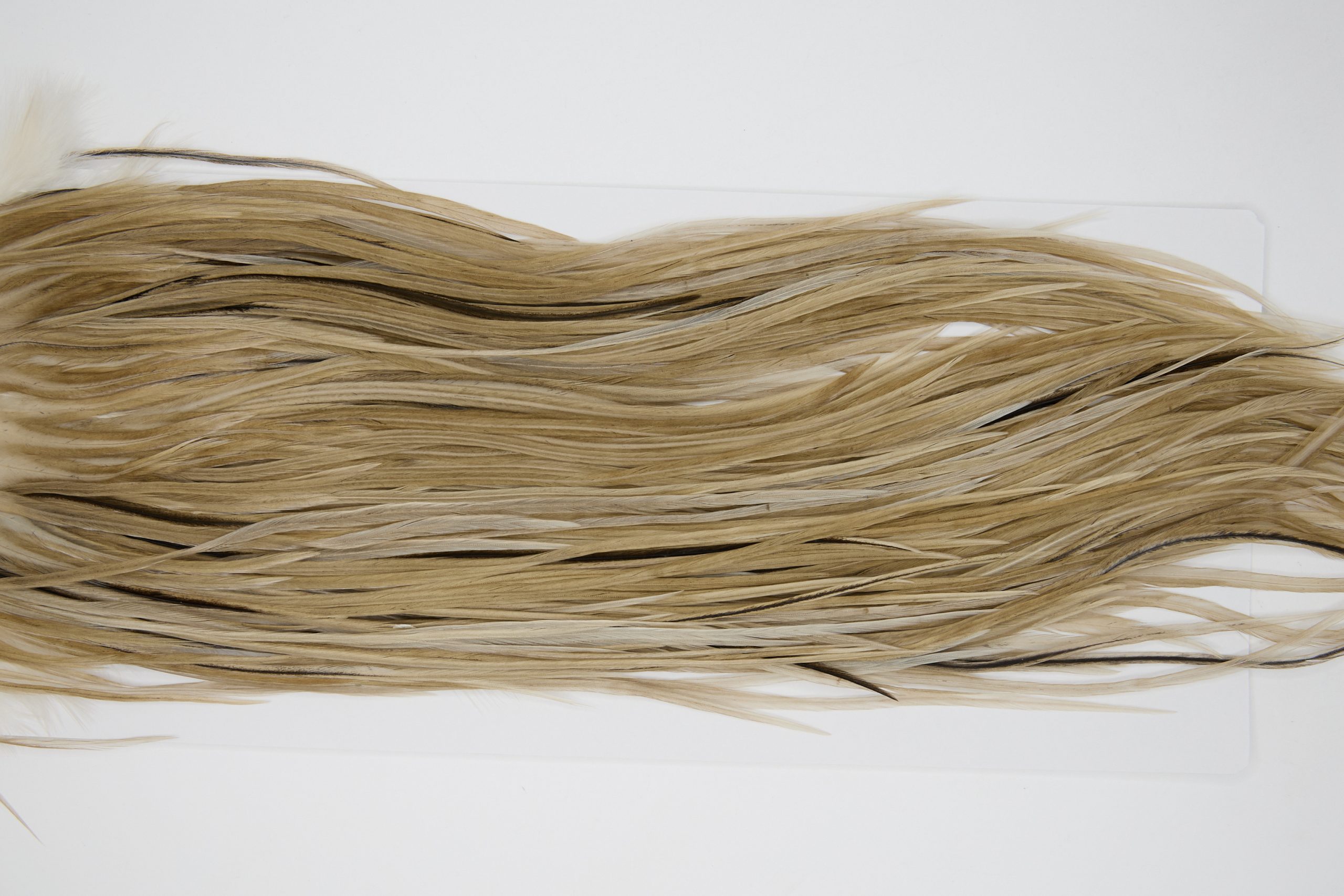 12180 Hebert Dry Fly Hackle Pro Grade Rooster Saddle Medium Brown Dun Ties Size 12-14