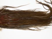 12182 Hebert Dry Fly Hackle Pro Grade Rooster Saddle Dark Brown Dun Ties Size 12-16