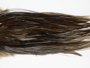 12191 Hebert Dry Fly Hackle Pro Grade Rooster Saddle Dark Brown Dun Ties Size 14-16
