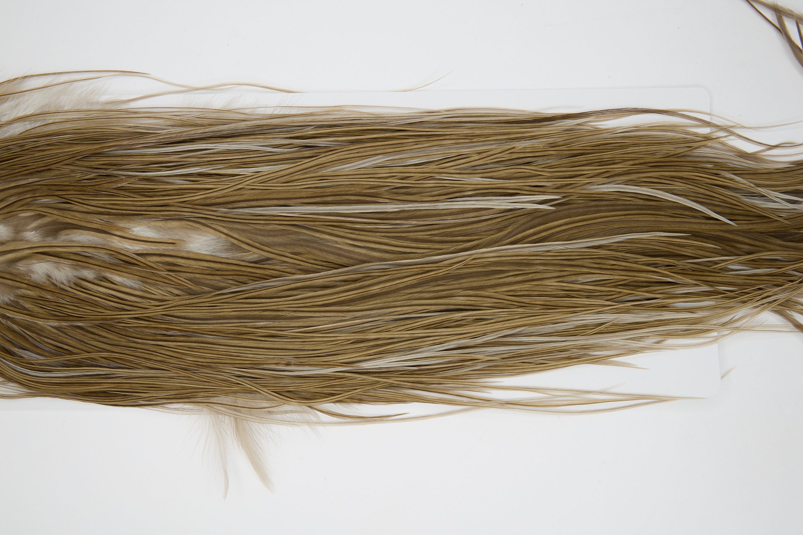 12221 Hebert Dry Fly Hackle Bronze Grade Rooster Saddle Brown Grey Dun Ties Size 14-16