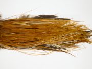 12223 Hebert Dry Fly Hackle Bronze Grade Rooster Saddle Light Brown Ties Size 14-16