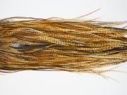 12230 Hebert Dry Fly Hackle Bronze Grade Rooster Saddle Barred Dark Ginger Ties Size 14-16