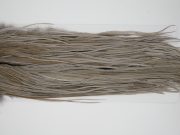 12243 Hebert Dry Fly Hackle Bronze Grade Rooster Saddle Medium Grey Dun Ties Size 12-16