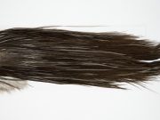 12253 Hebert Dry Fly Hackle Bronze Grade Rooster Saddle Dark Grey Dun Ties Size 12-16
