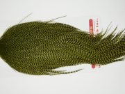 11281 Whiting Dry Fly Hackle Silver Grade Rooster Cape Olive Ties Size 8-26