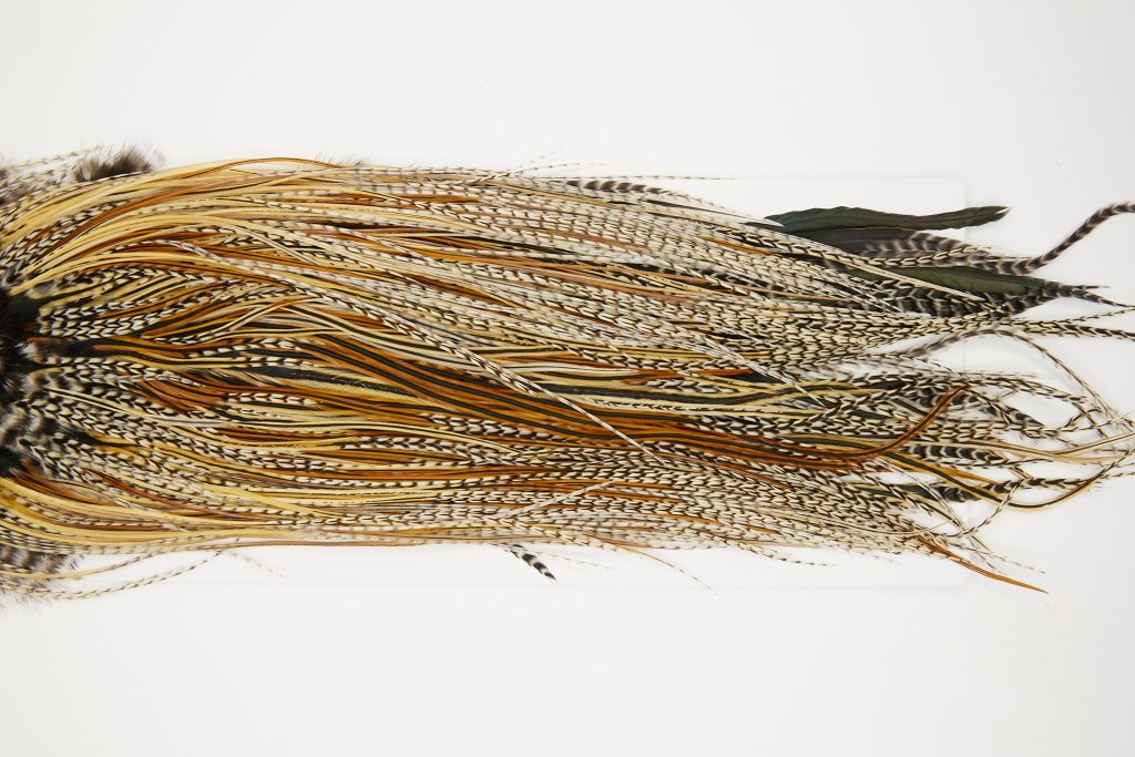 12314 Hebert Dry Fly Hackle Bronze Grade Rooster Saddle Unique Variant Ties Size 12-14
