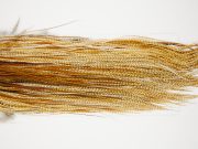 12326 Whiting Dry Fly Hackle Bronze Grade Rooster Saddle Barred Medium Ginger Ties Size 14-18