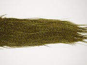 12329 Whiting Dry Fly Hackle Silver Grade Rooster Saddle Grizzly Olive Ties Size 12-14