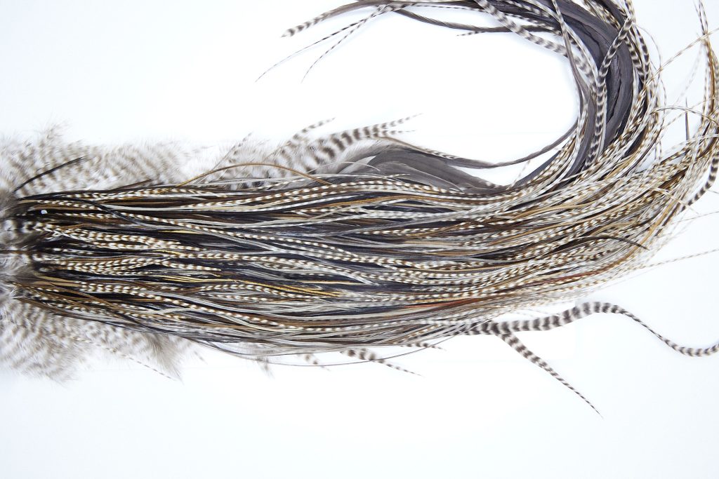 12331 Heritage Dry Fly Hackle Grade 3 Rooster Saddle Variant Ties Size 14-16