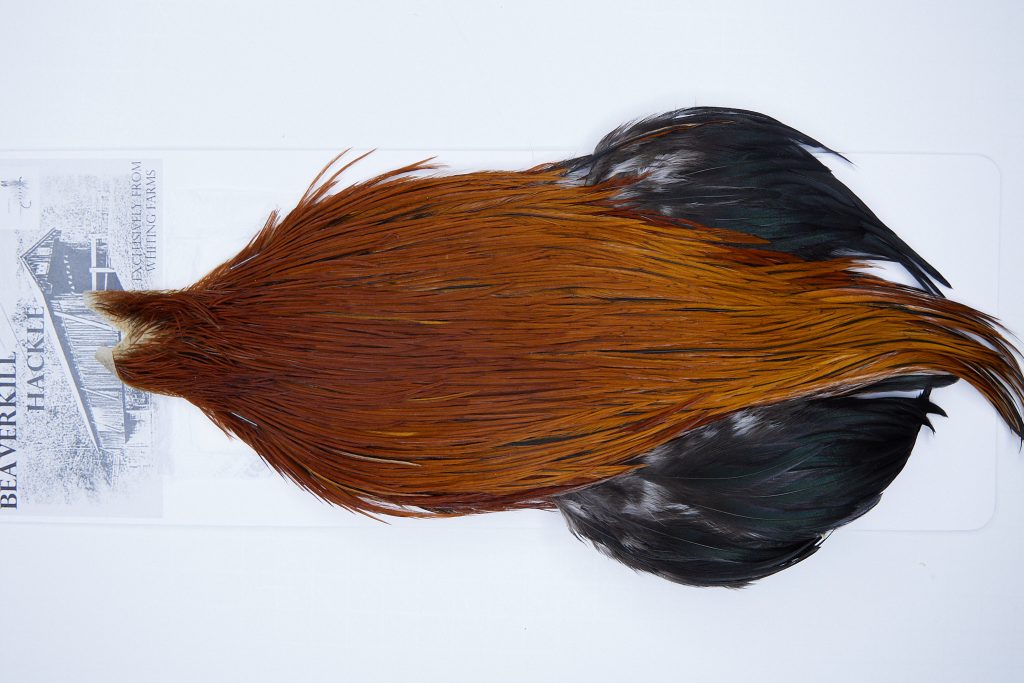 12339 Beaverkill Dry Fly Hackle Rooster Cape Brown Ties Size 10-20