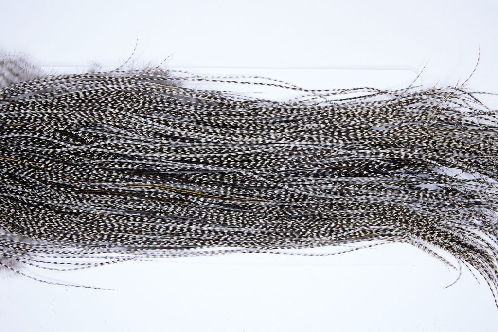 2106 Yellowstone Dry Fly Hackle Rhodium Rooster Saddle Grizzly Variant Ties Size 18-20